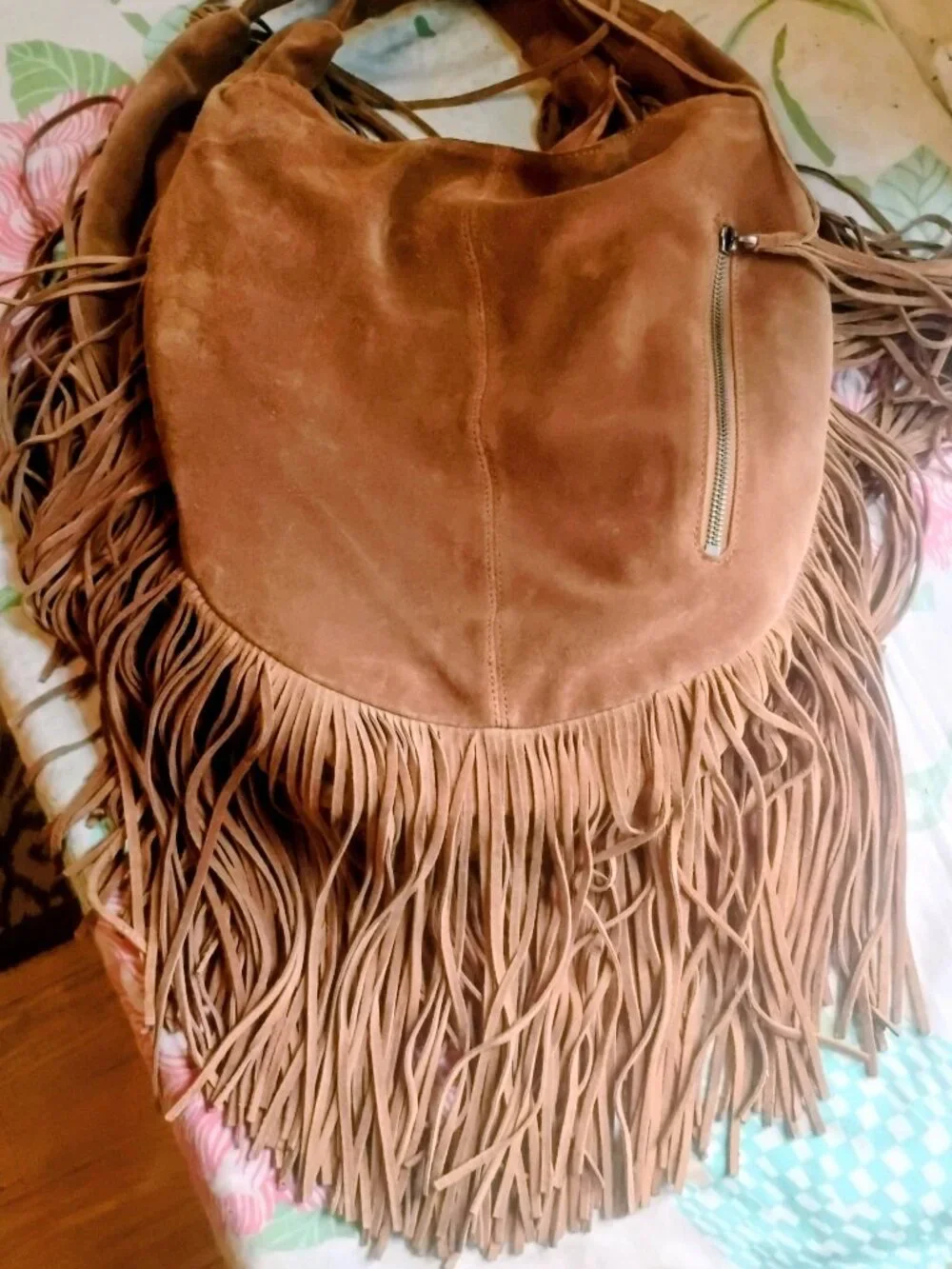 Amazing Brown Suede Fringe Bag Boho Festival